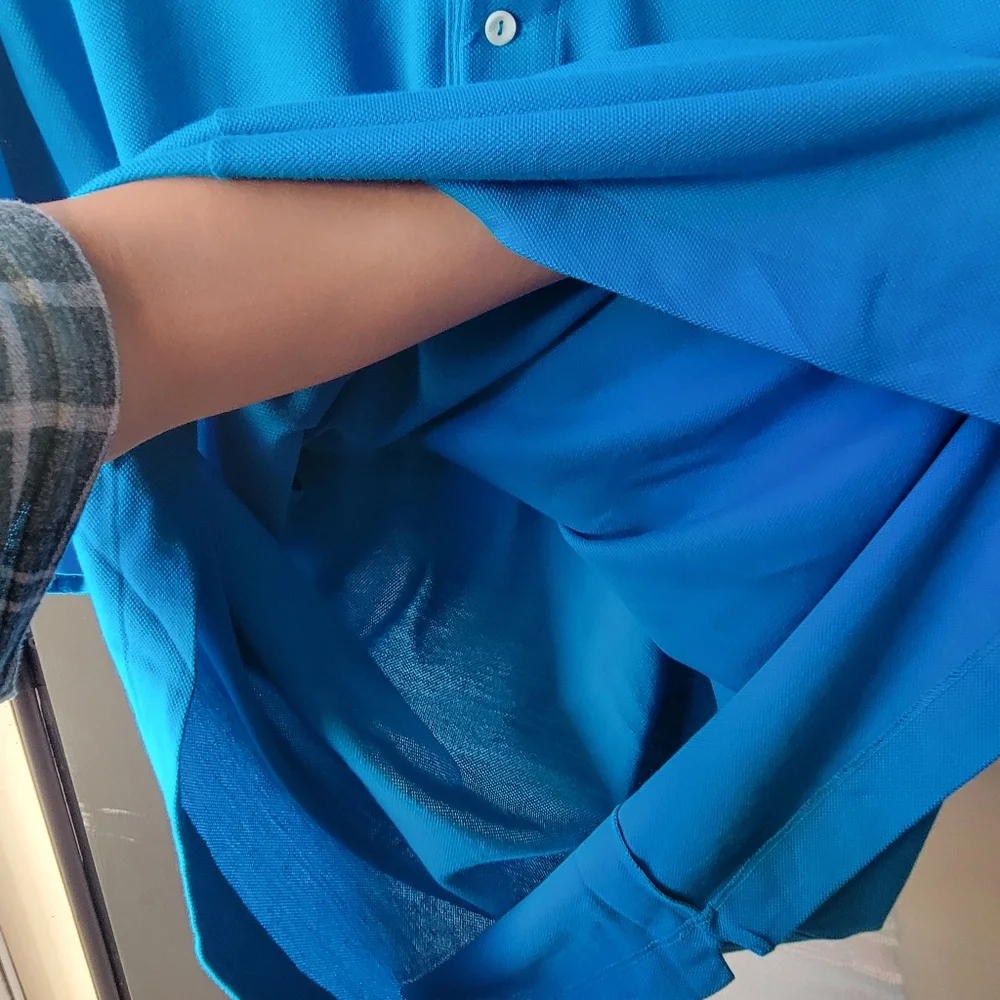 Lacoste Piqué Polo Blue Men's Shirt Collared Peru Cotton Buttons Logo XXL $89.50 - Picture 7 of 12